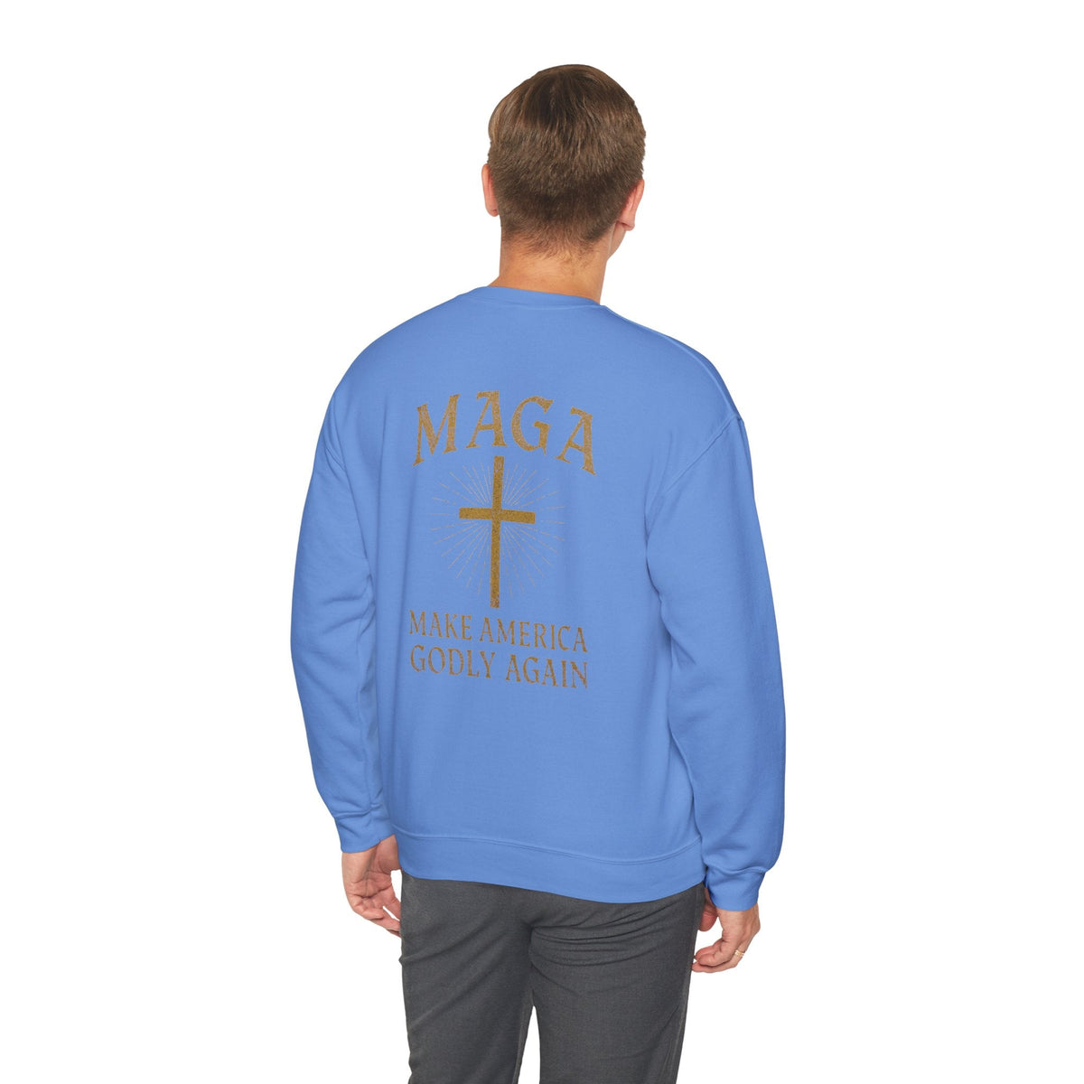 Make America Godly Again Sweatshirt – MAGA Christian Patriotic Hoodie for Faith & Freedom Printify