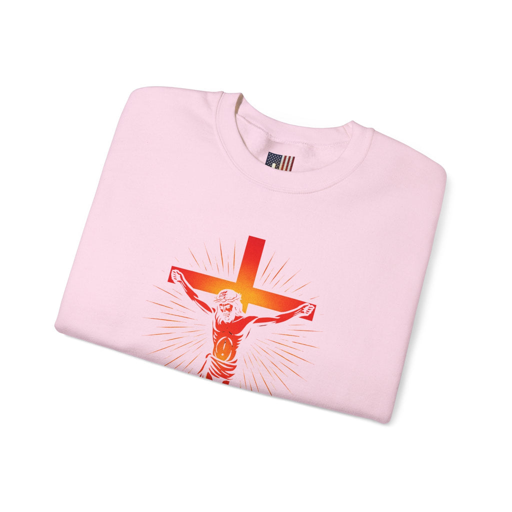Unashamed Sweatshirt – Romans 1:16 Crucifixion Christian Sweatshirt for Bold Unwavering Faith Printify