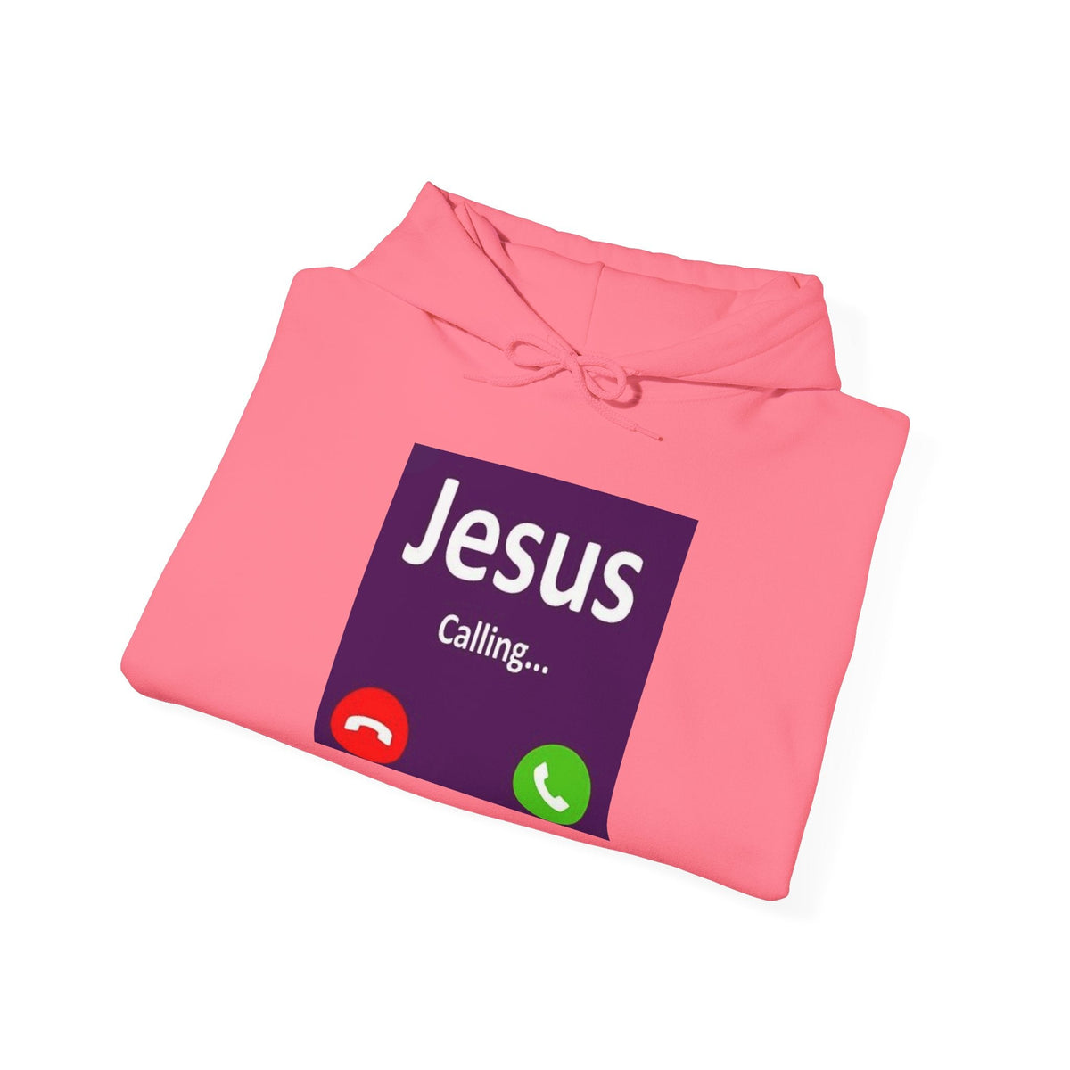 Jesus Calling Hoodie – Funny Cell Phone Screen Christian Sweatshirt for Divine Connection & Faith Humor Printify