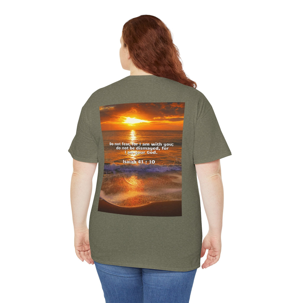 Bible Verse Unisex Tee -  Isaiah 41 : 10 Printify