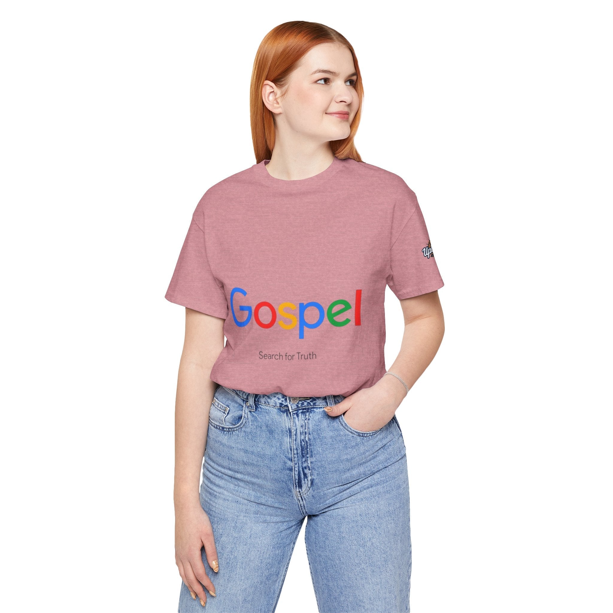 Gospel Graphic Tee — "Gospel" Colorful Logo Christian T-Shirt Printify