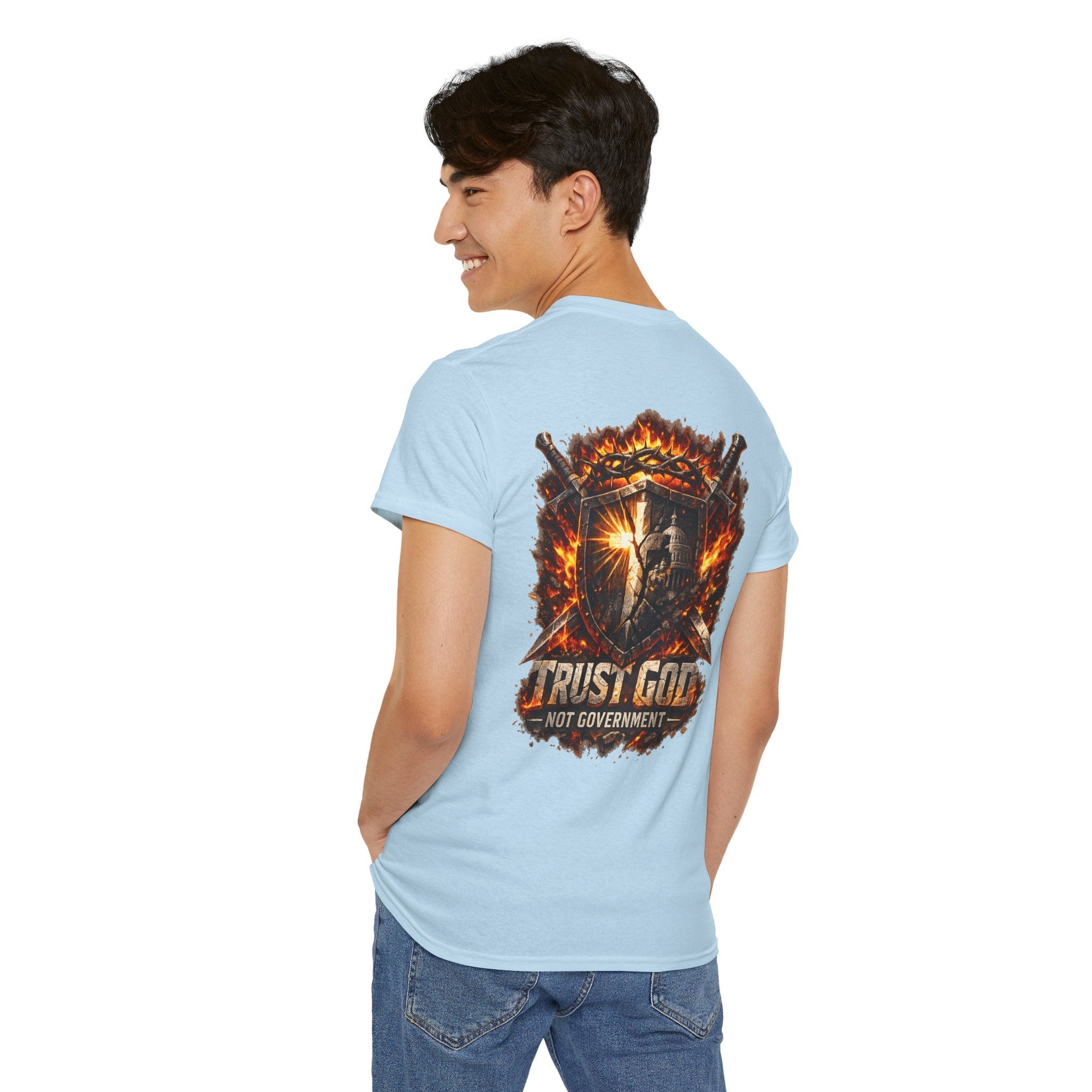 Faith & Freedom Tee — "Trust God Not Government" Patriotic Christian T-Shirt Printify