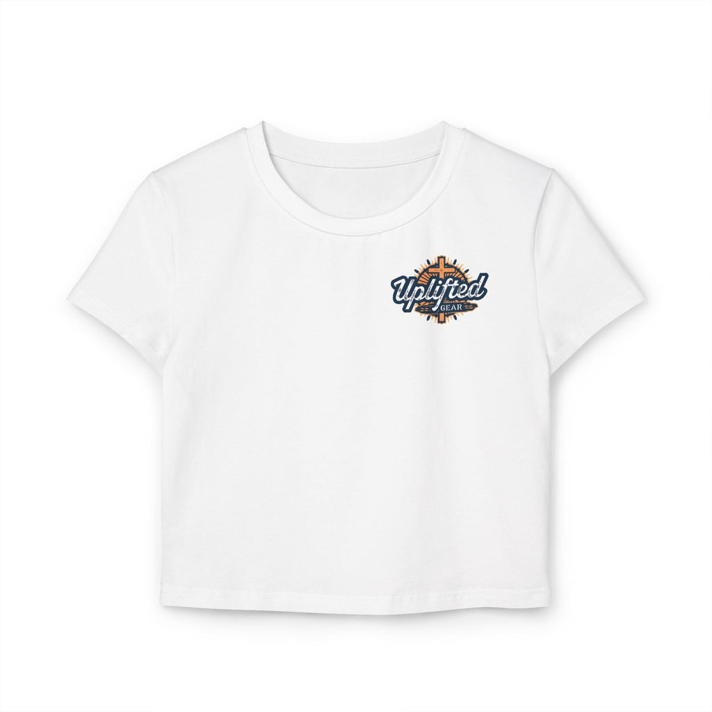 Women's Baby Tee - Ephesians 6:11 Bible Verse Religious Design Printify