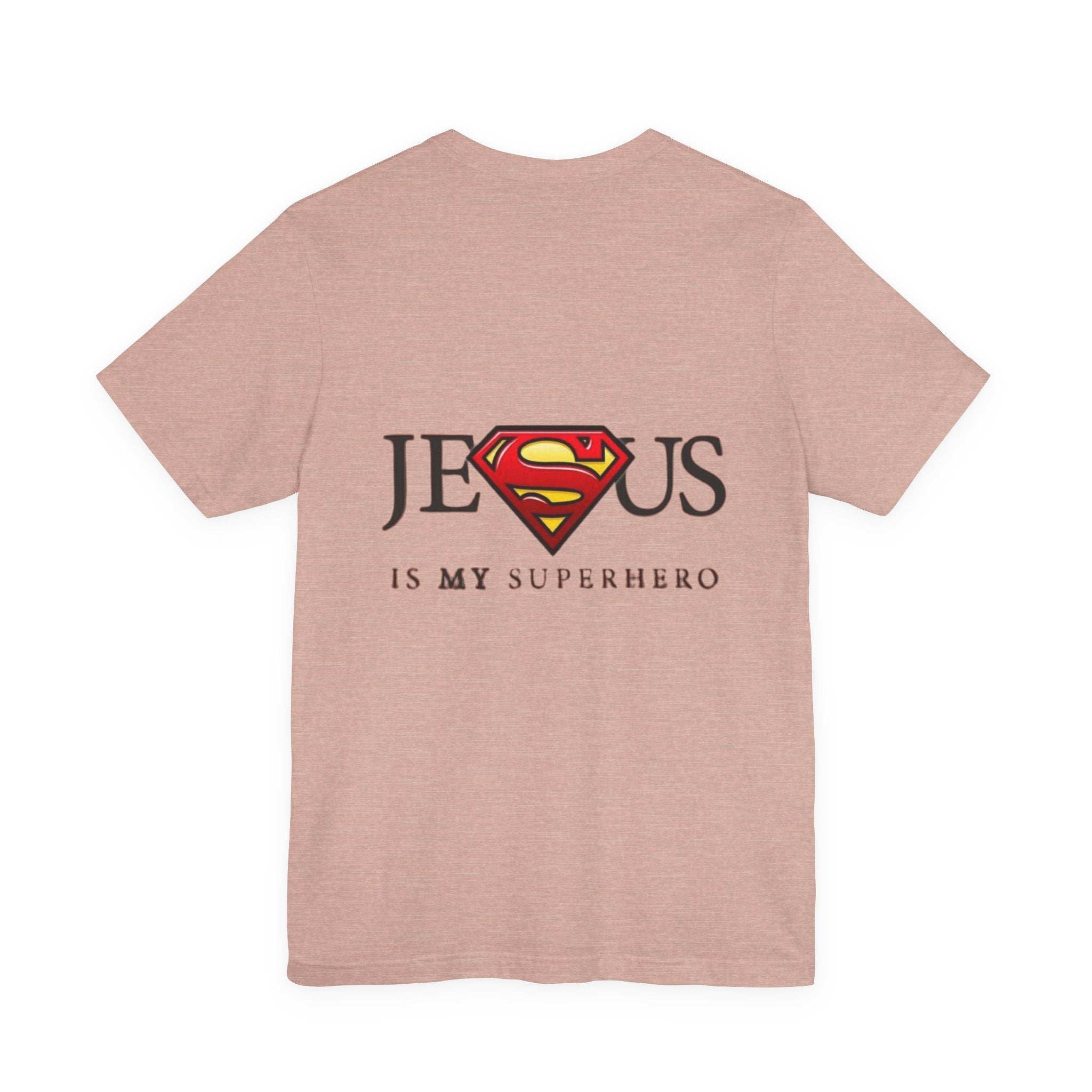 Jesus Is My Superhero T-Shirt — Faith-Based Superman-Inspired Tee Printify