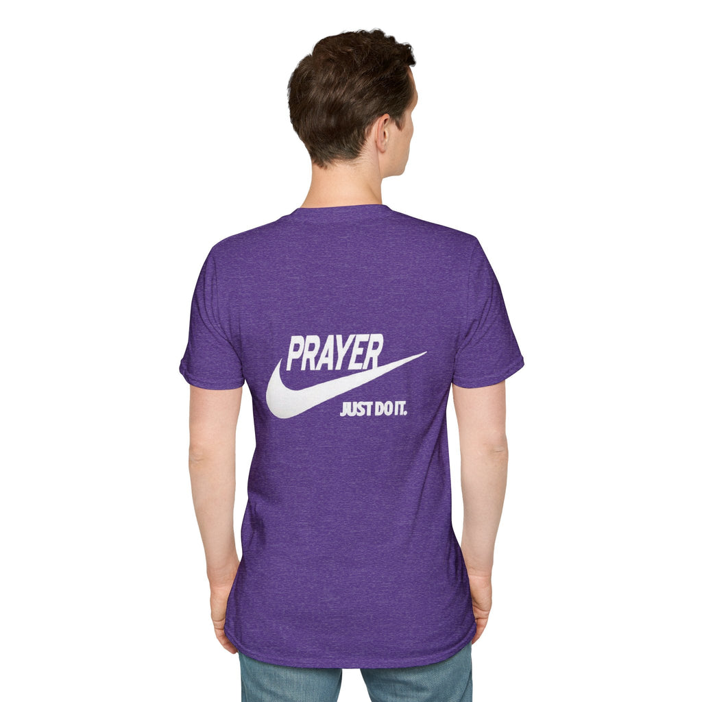 Prayer Just Do It T-shirt - Funny Christian Nike Parody T-shirt - Faith Gear Printify