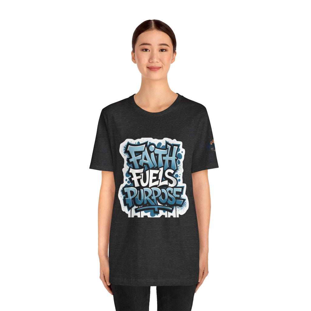 Faith Fuels Purpose T-shirt – Inspirational Christian T-shirt for Divine Drive & Unstoppable Belief Printify