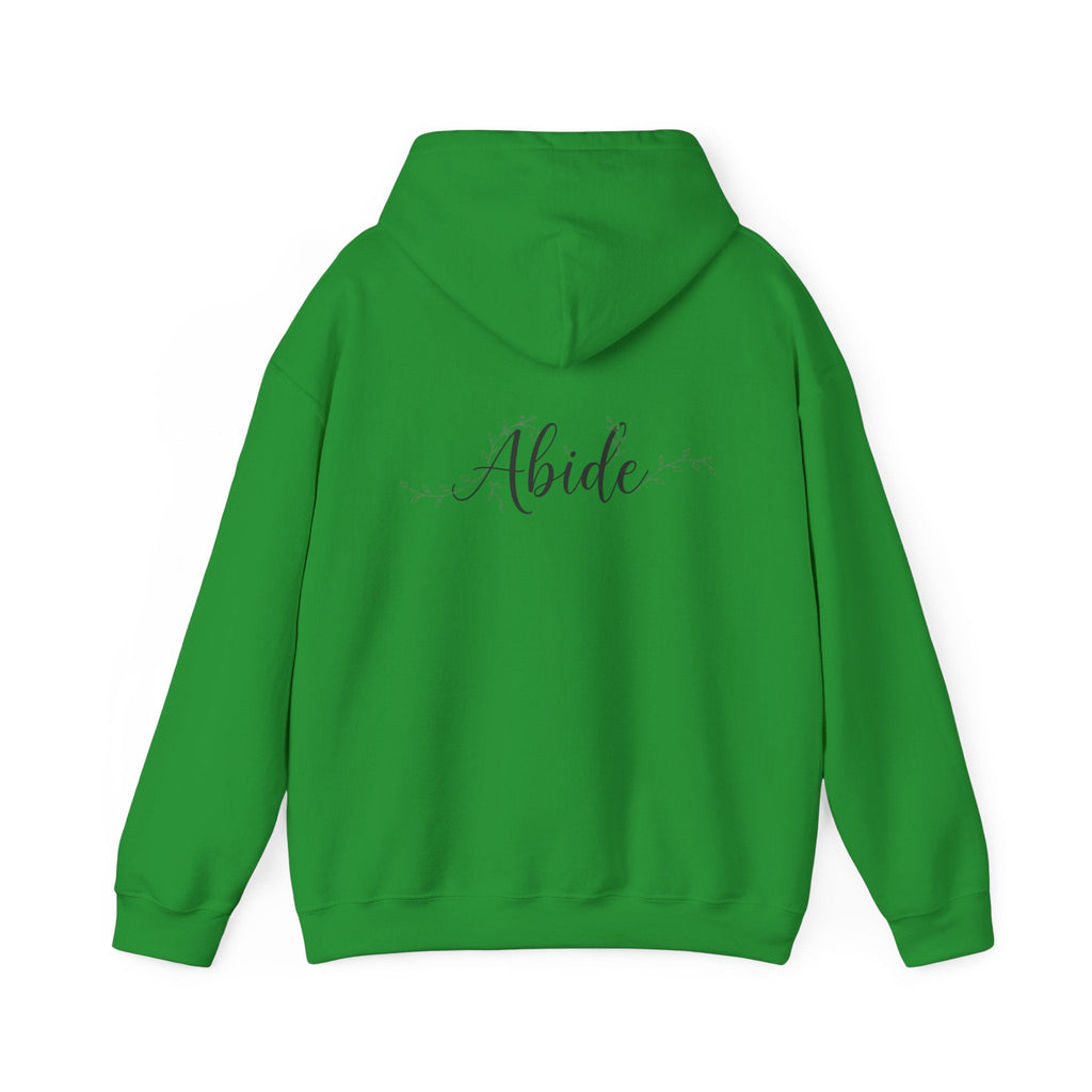 Abide Hoodie – Vine Wrapped John 15:5 Christian Hoodie for Cozy Devotion Printify
