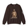 Abide Jesus Sweatshirt — Vintage 'The Dude' Religious Graphic Sweatshirt Printify
