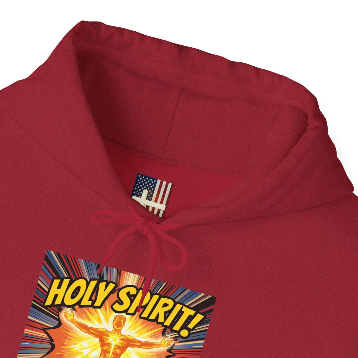 Holy Spirit Activate Hoodie – Superhero Christian Sweatshirt with Vibrant Power-Up Design for Faith-Fueled Boldness Printify