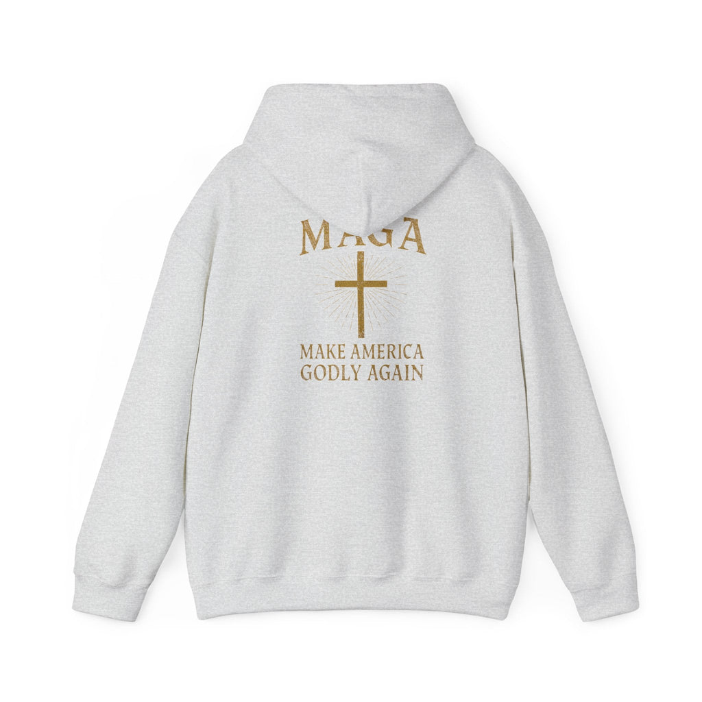 Make America Godly Again Hoodie – MAGA Christian Patriotic Sweatshirt for Biblical Values & Freedom Printify