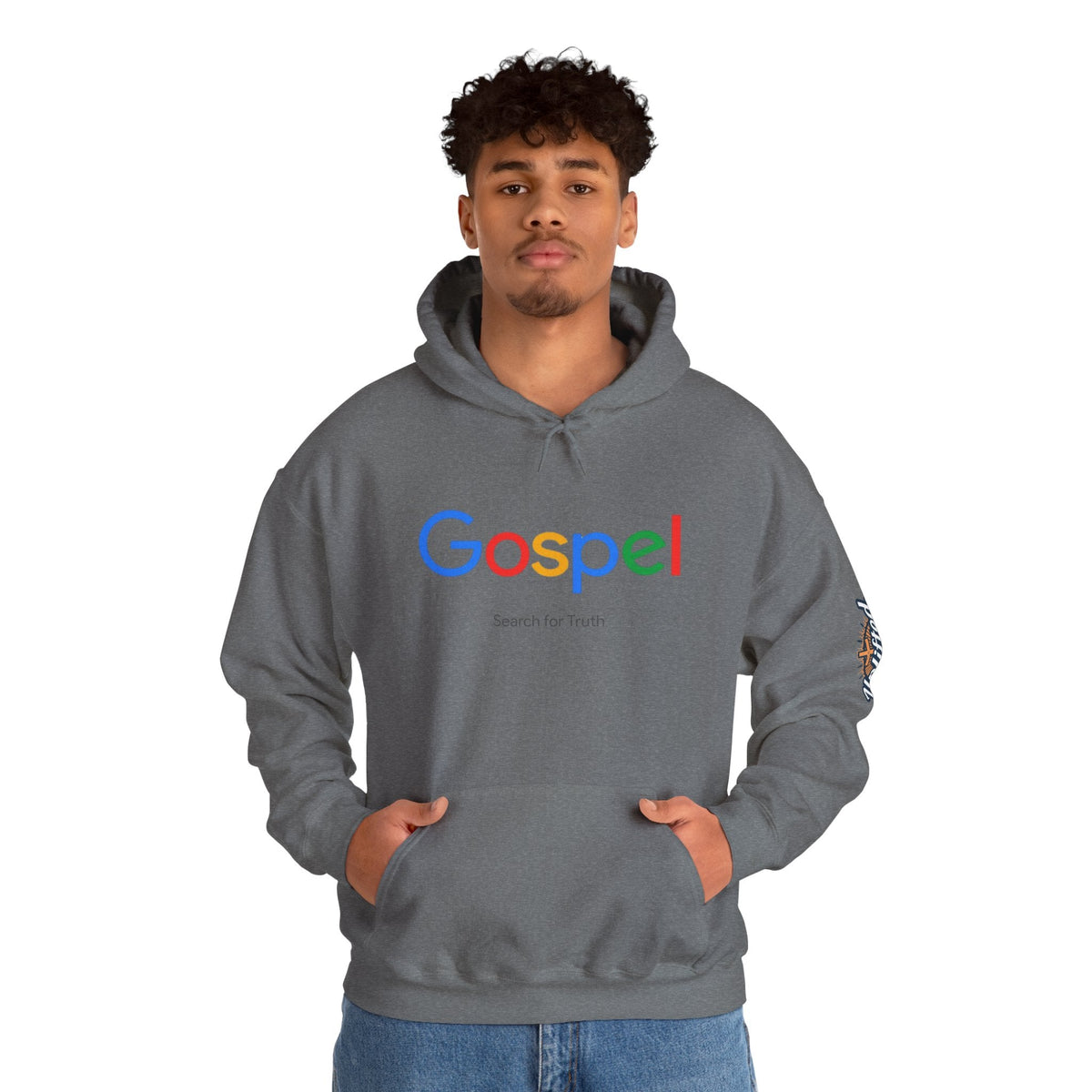 Gospel Hoodie — "Search for Truth" Christian Faith Pullover Printify