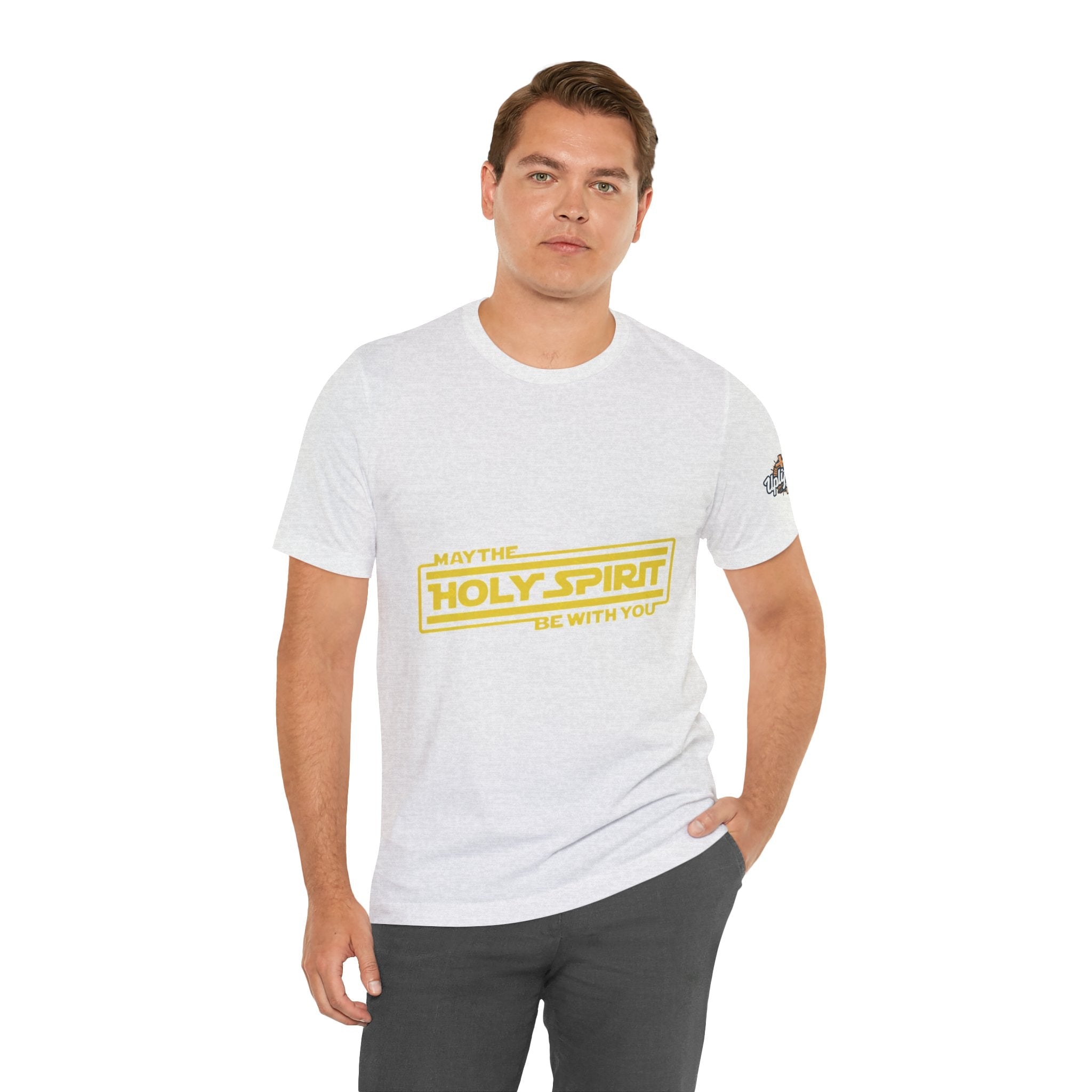 May the Holy Spirit Be With You T-shirt - Christian Star Wars Parody T-shirt Printify