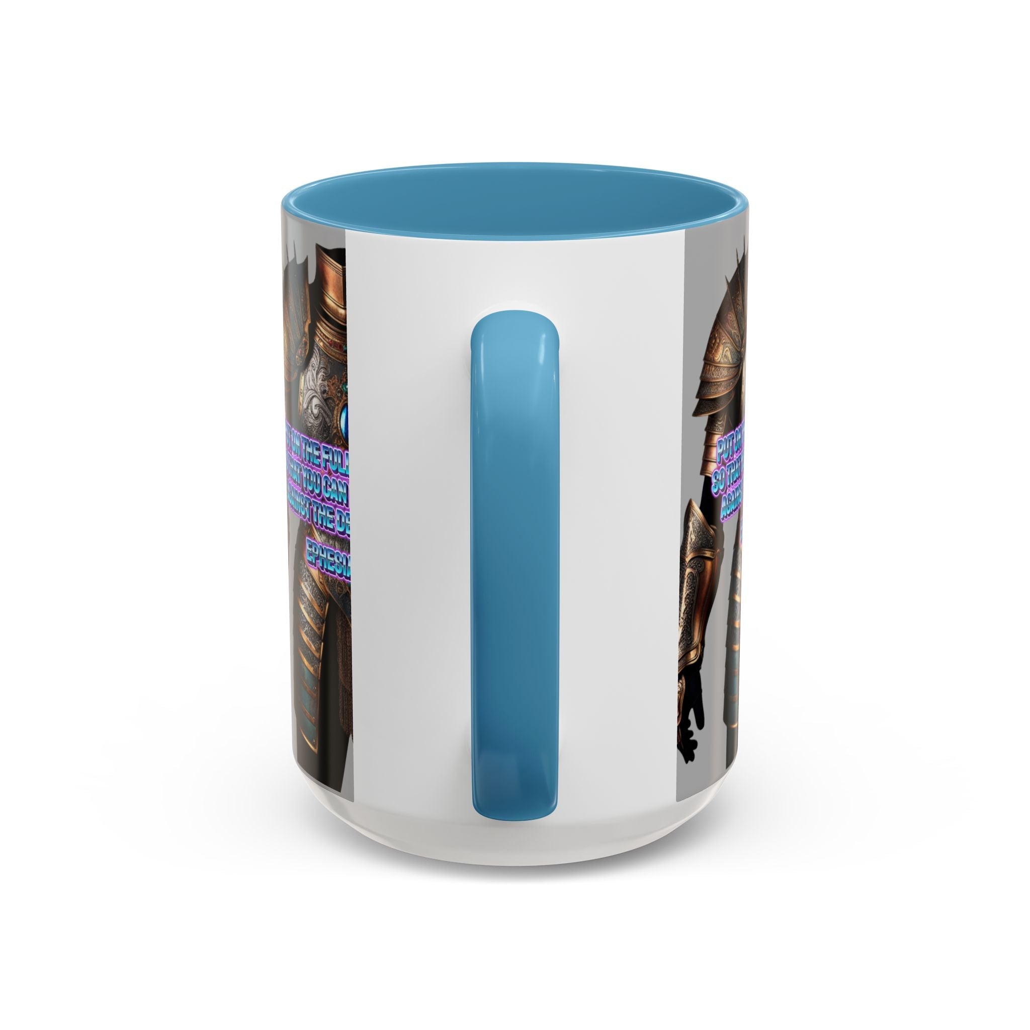 Religious Graphic Armor Of God Design - Accent Coffee Mug (11, 15oz) Printify