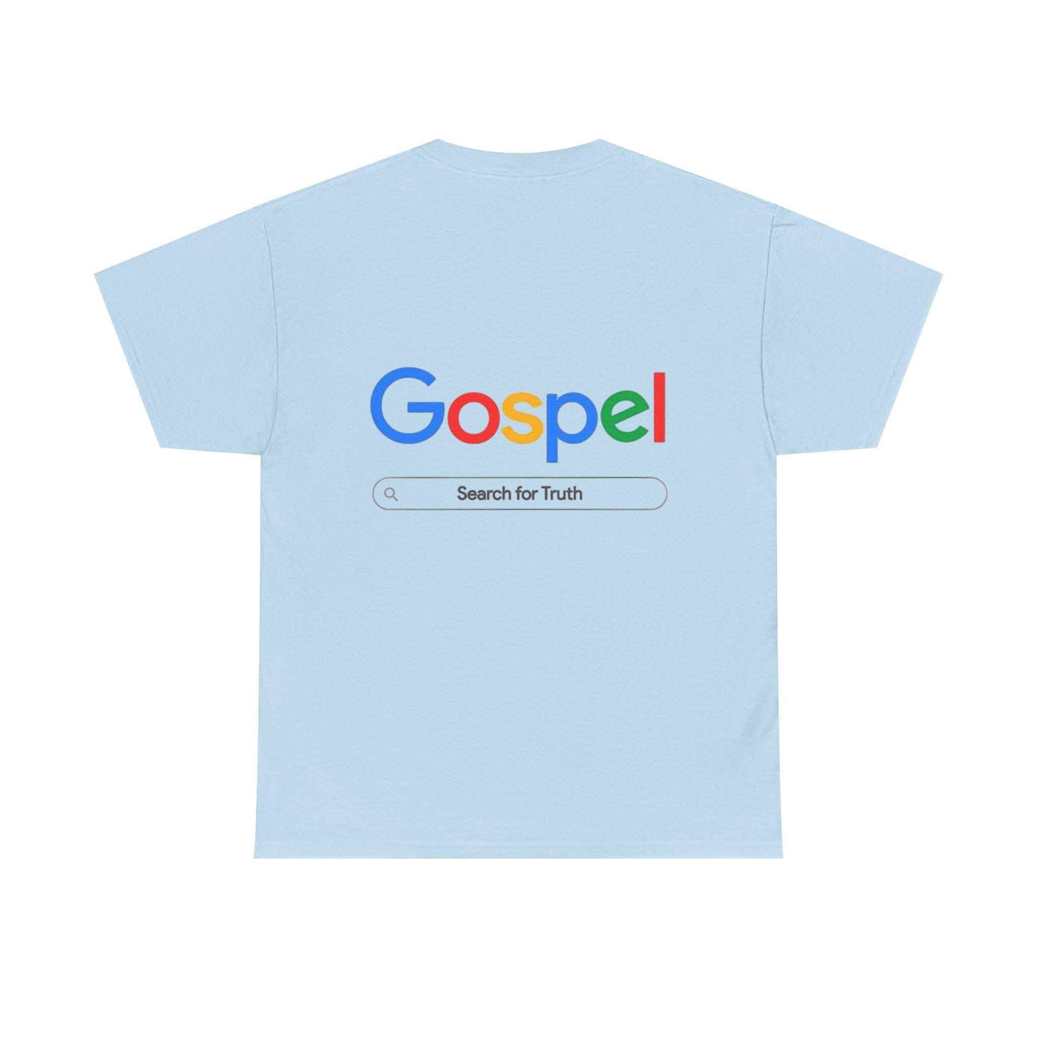 Gospel Graphic Tee — "Gospel" Colorful Logo Christian T-Shirt Printify