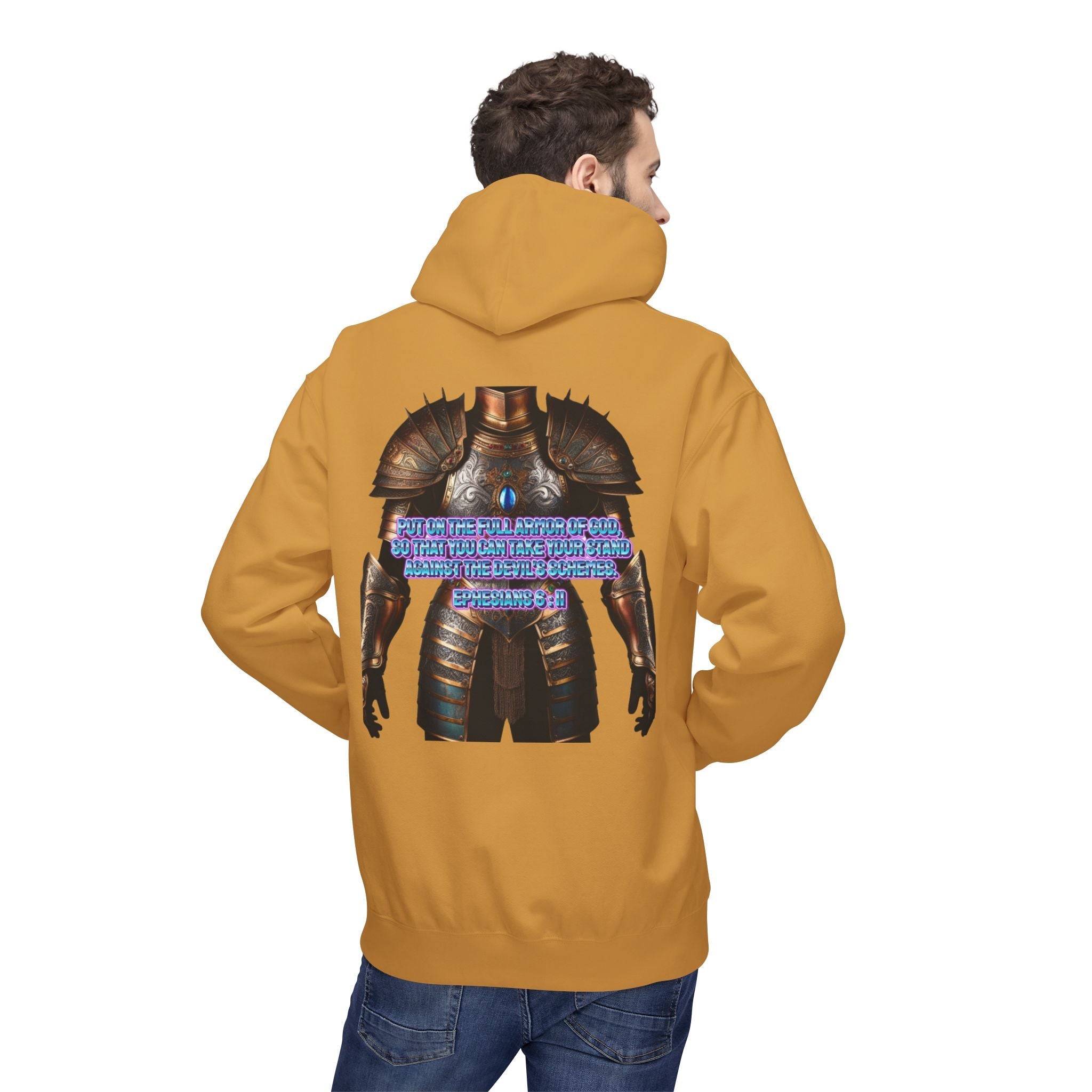 Hoodie - Ephesians 6:11 Bible Verse Religious Design Printify