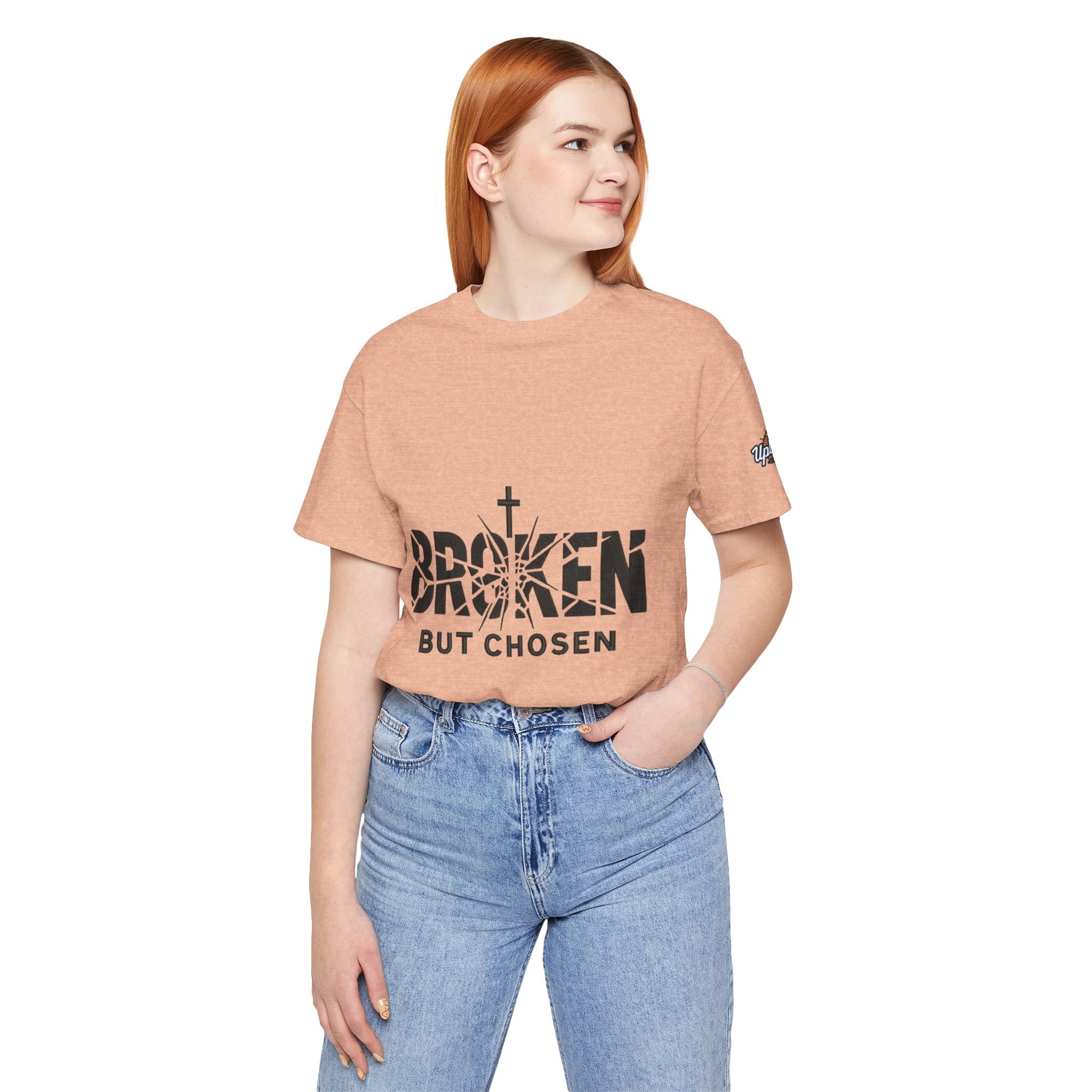 Broken But Chosen T-Shirt — Inspirational Faith Graphic Tee Printify