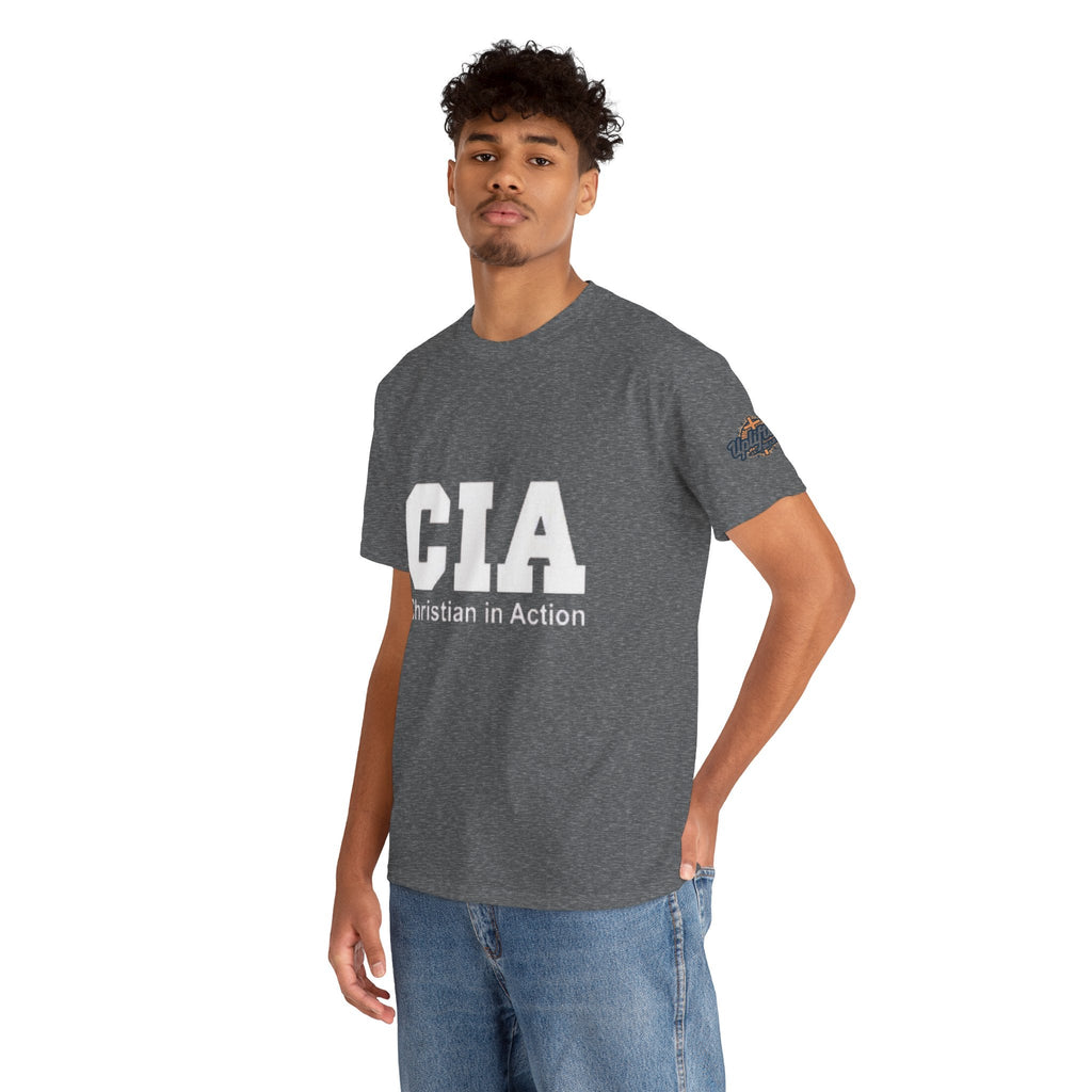 CIA Christian in Action T-shirt - Funny Faith Parody T-shirt - Mission Ready Apparel Printify