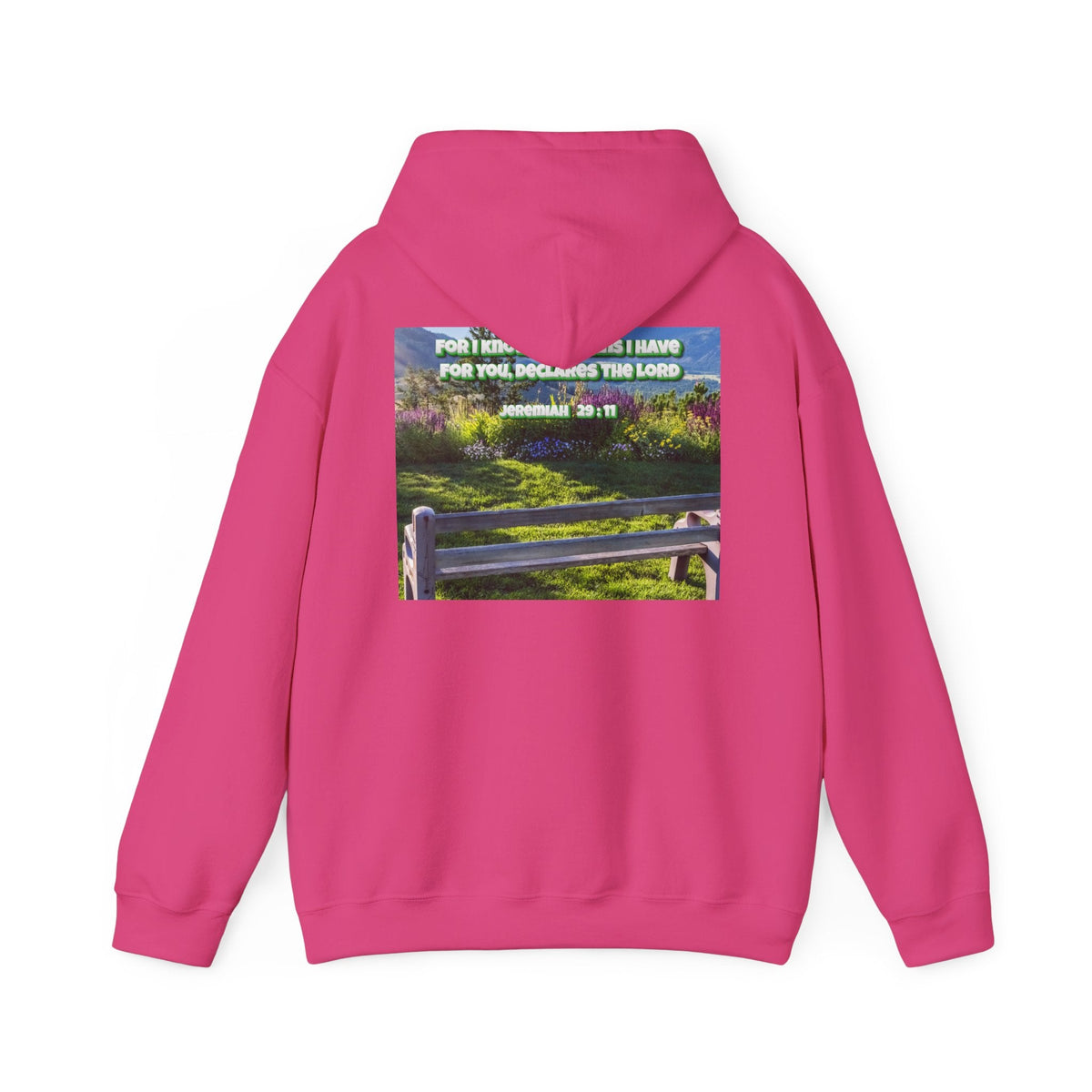 Bible Verse Unisex Heavy Blend™ Hooded Sweatshirt - Jeremiah 29 : 11 Printify