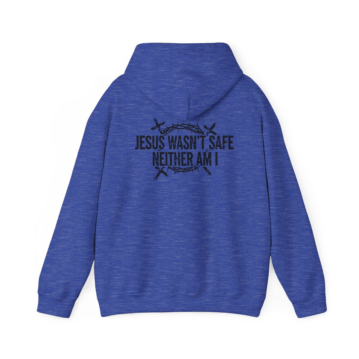 ⚡ Jesus Wasn’t Safe – Neither Am I | Bold Christian Hoodie | Storm-Walking Faith Tee | Minimalist Black & White Design | Uplifted Gear Printify