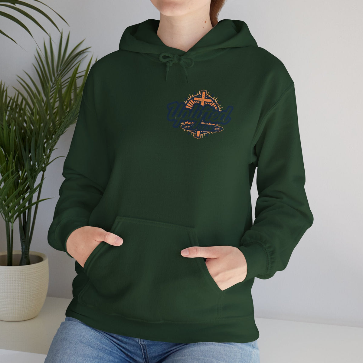Bible Verse Unisex Heavy Blend™ Hooded Sweatshirt - Philippians 4 : 13 Printify