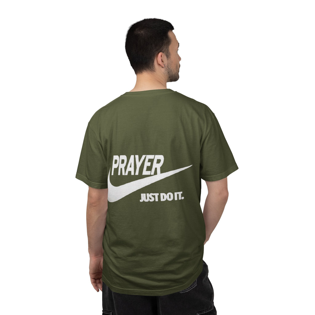 Prayer Just Do It T-shirt - Funny Christian Nike Parody T-shirt - Faith Gear Printify