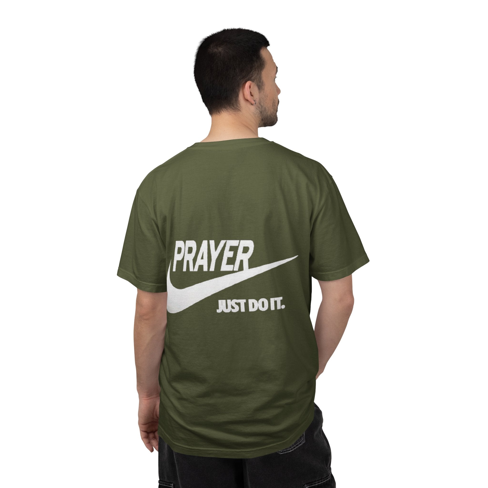 Prayer Just Do It T-shirt - Funny Christian Nike Parody T-shirt - Faith Gear Printify