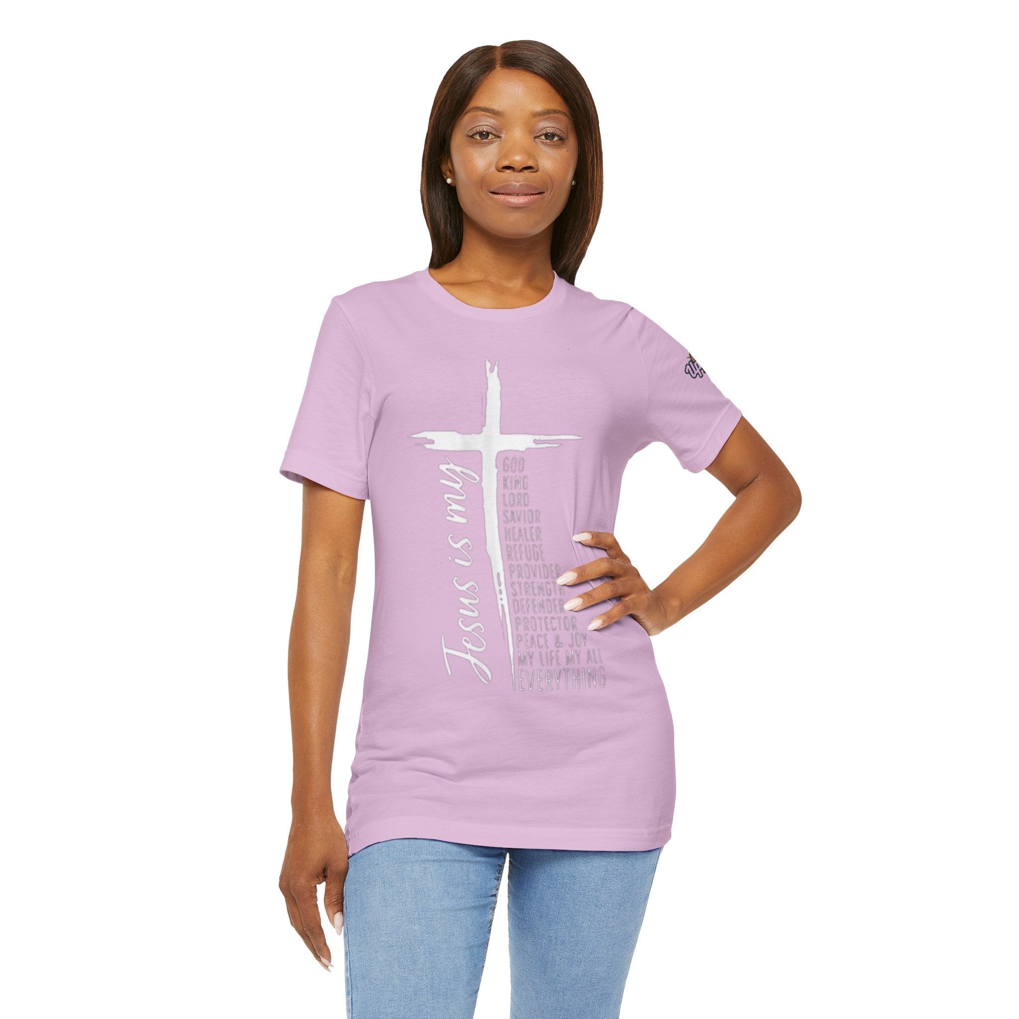 Jesus Is My Everything T-shirt – Cross List God King Lord Savior Christian T-shirt for Total Surrender Faith Printify
