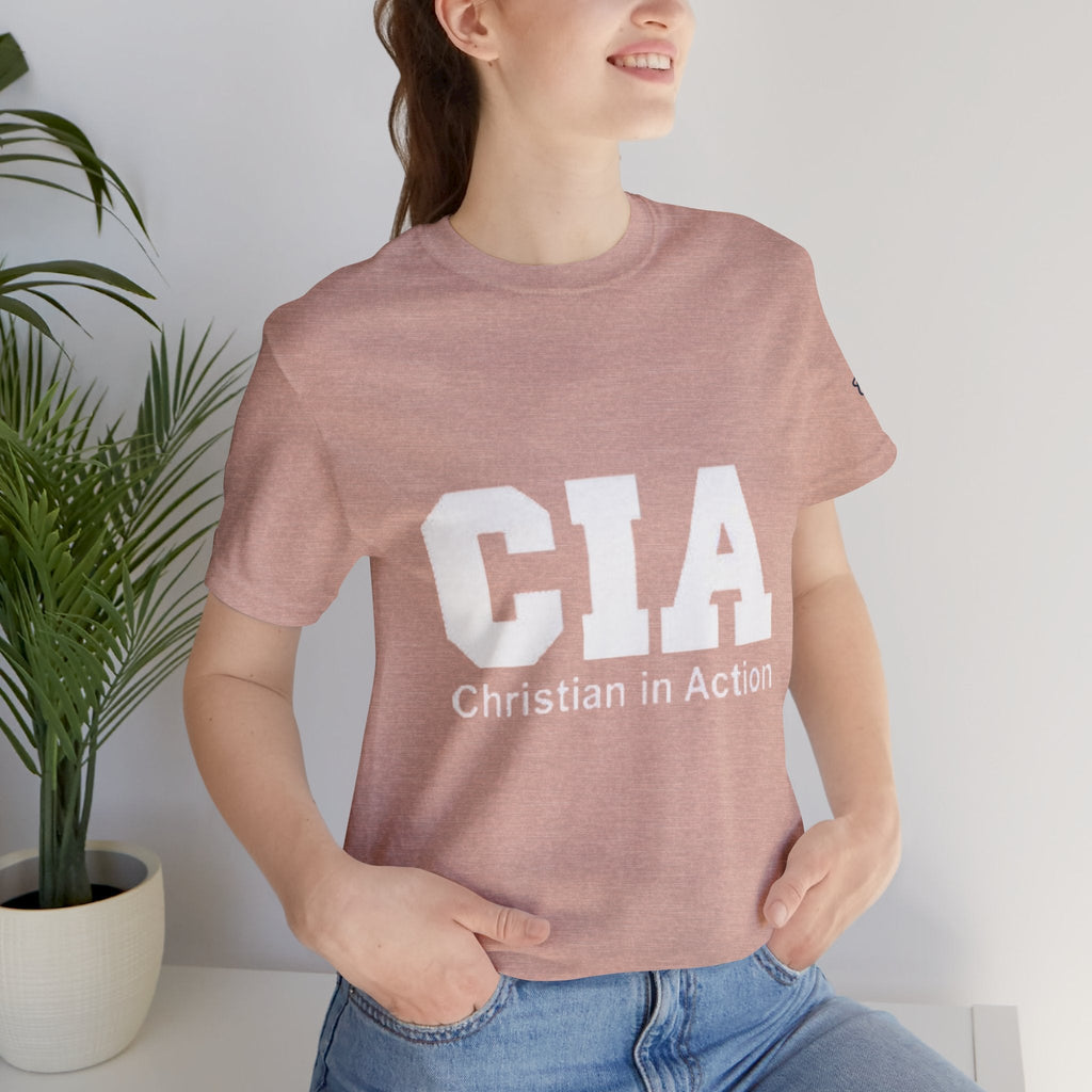 CIA Christian in Action T-shirt - Funny Faith Parody T-shirt - Mission Ready Apparel Printify