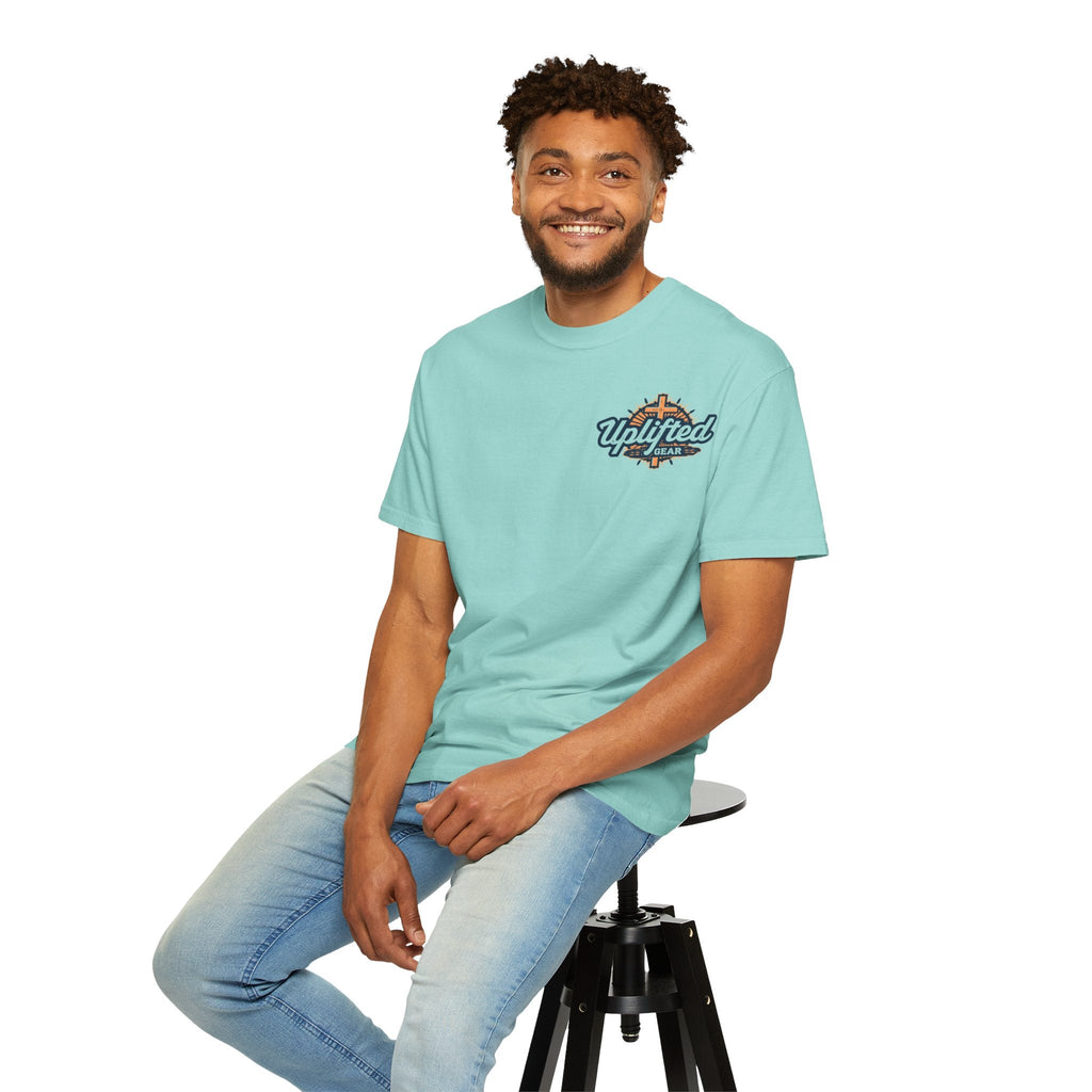 Trust in The Lord Proverbs 3:5-6 Biblical Design Unisex Garment-Dyed T-shirt Printify