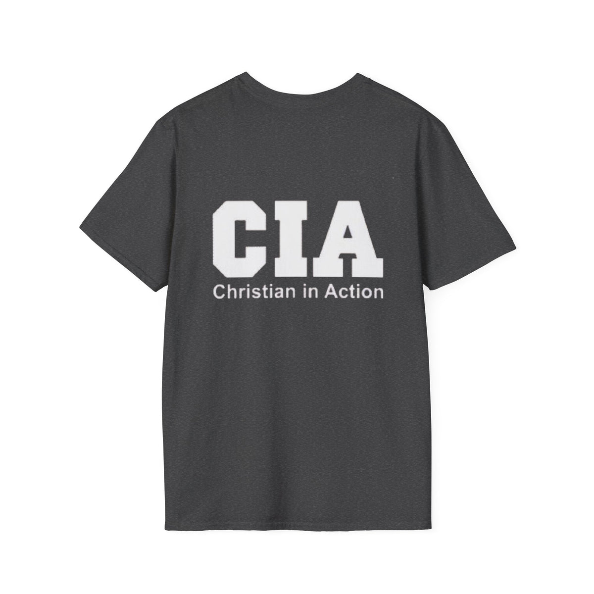 CIA Christian in Action T-shirt - Funny Faith Parody T-shirt - Mission Ready Apparel Printify