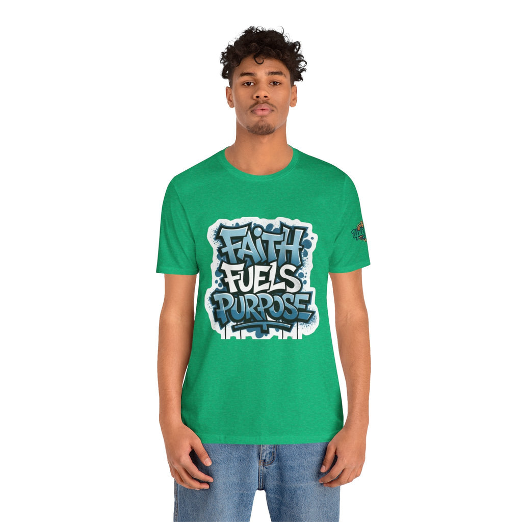 Faith Fuels Purpose T-shirt – Inspirational Christian T-shirt for Divine Drive & Unstoppable Belief Printify