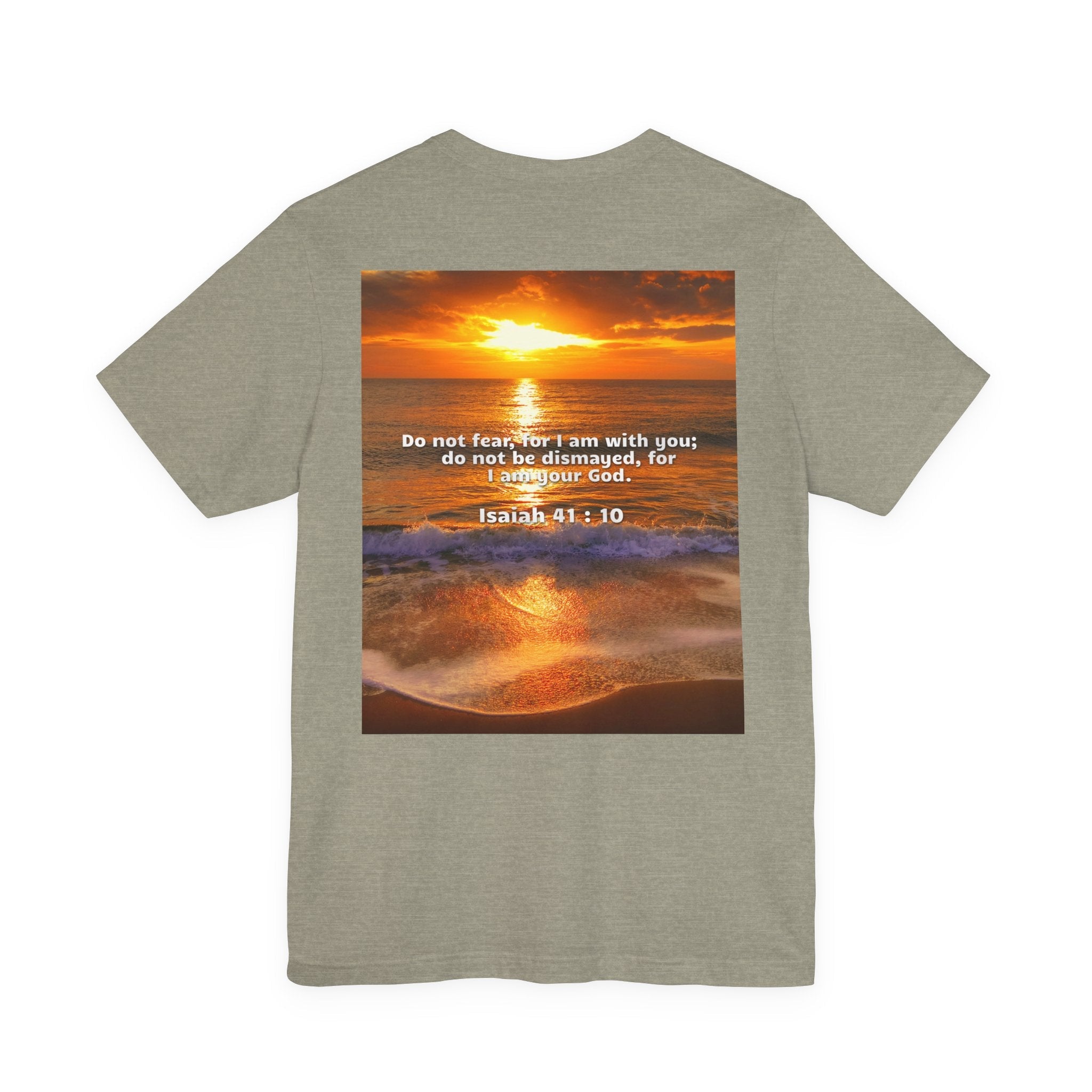 Bible Verse Unisex - Isaiah 41 : 10 Jersey Short Sleeve Tee Printify
