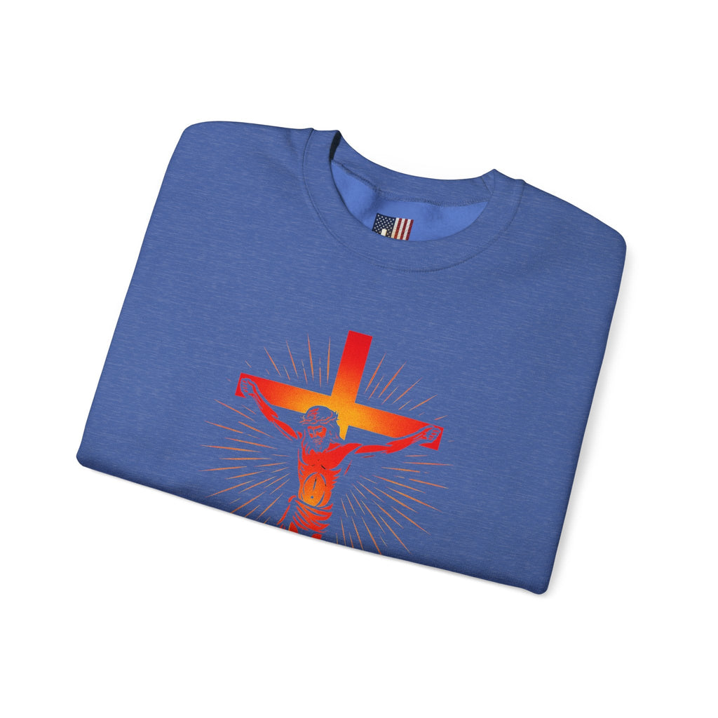 Unashamed Sweatshirt – Romans 1:16 Crucifixion Christian Sweatshirt for Bold Unwavering Faith Printify