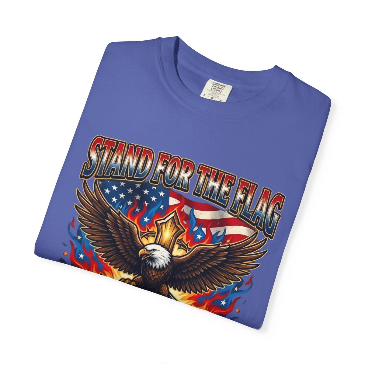 Stand for the Flag Kneel for the Cross T-shirt | Patriotic Eagle T-shirt Printify