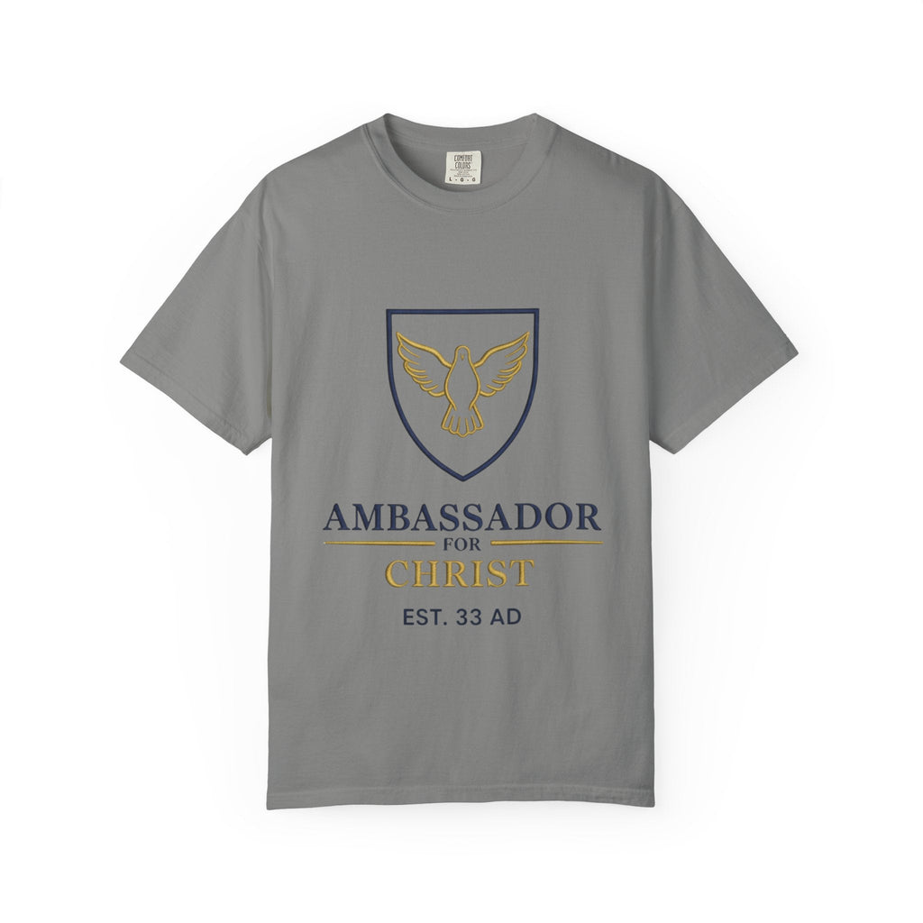 Ambassador for Christ T-Shirt – Established 33 AD Christian Tee for Bold Faith Printify