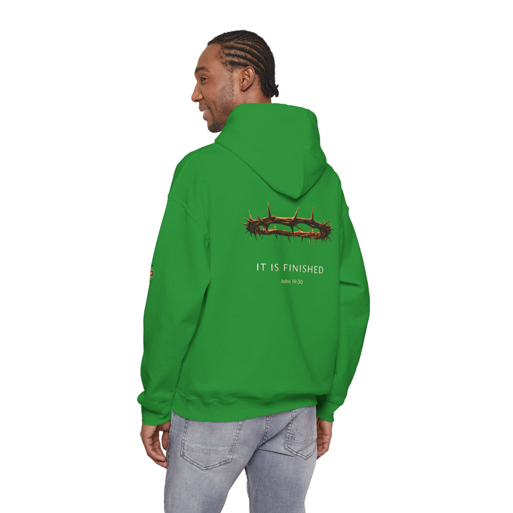 It Is Finished Crown of Thorns Hoodie — Christian John 19:30 Faith Hoodie Printify