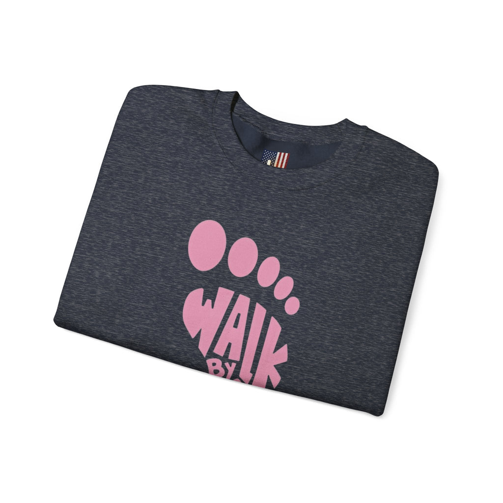 Walk By Faith Footprint Sweatshirt Printify