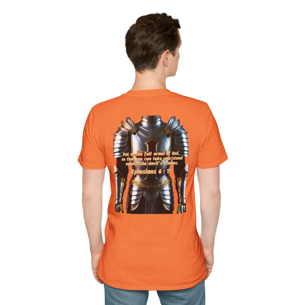 Religious Graphic Armor Of God Design - Unisex Softstyle T-Shirt Printify