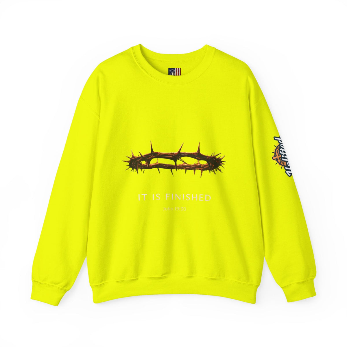 It Is Finished Crown of Thorns Sweatshirt — Christian John 19:30 Faith Sweatshirt Printify
