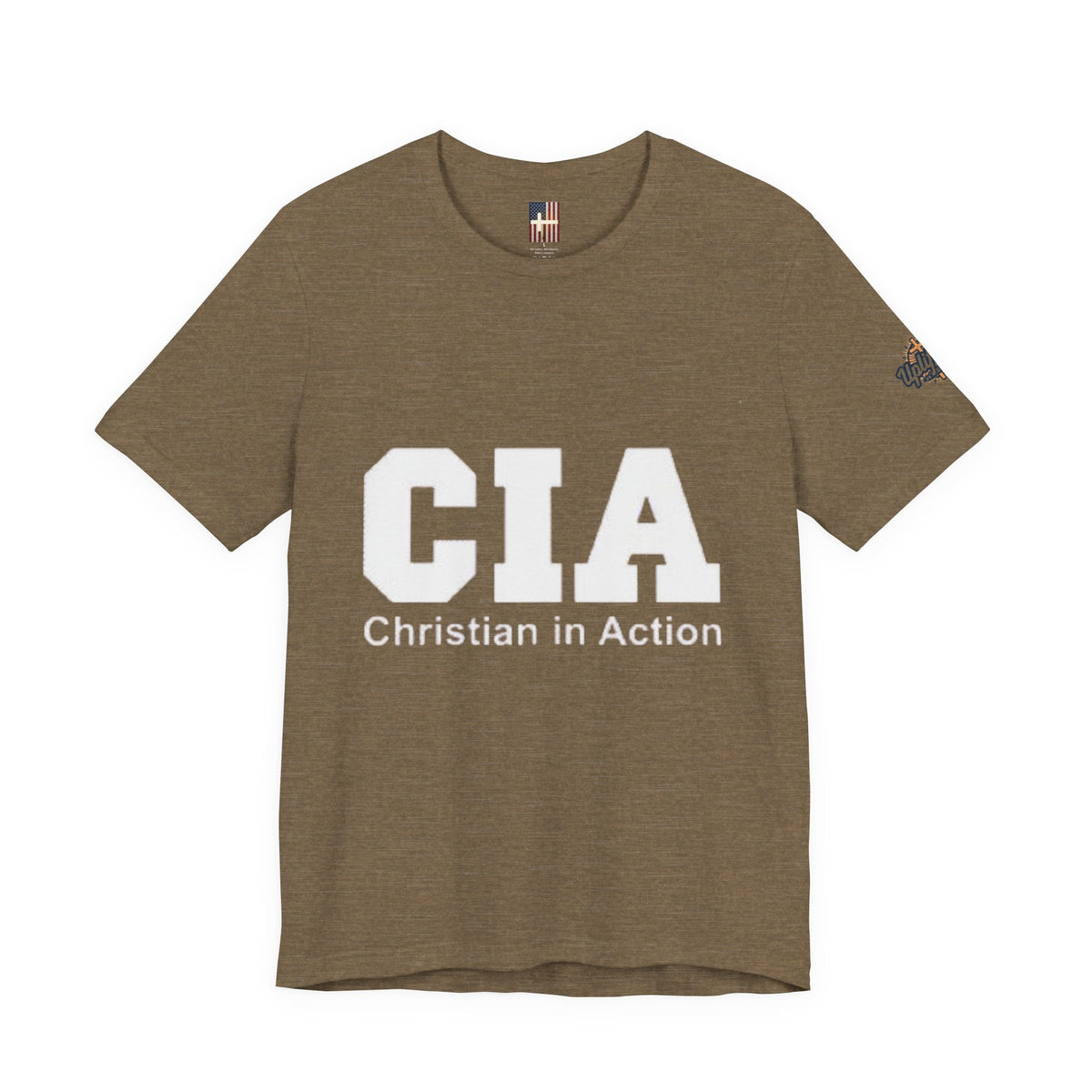 CIA Christian in Action T-shirt - Funny Faith Parody T-shirt - Mission Ready Apparel Printify