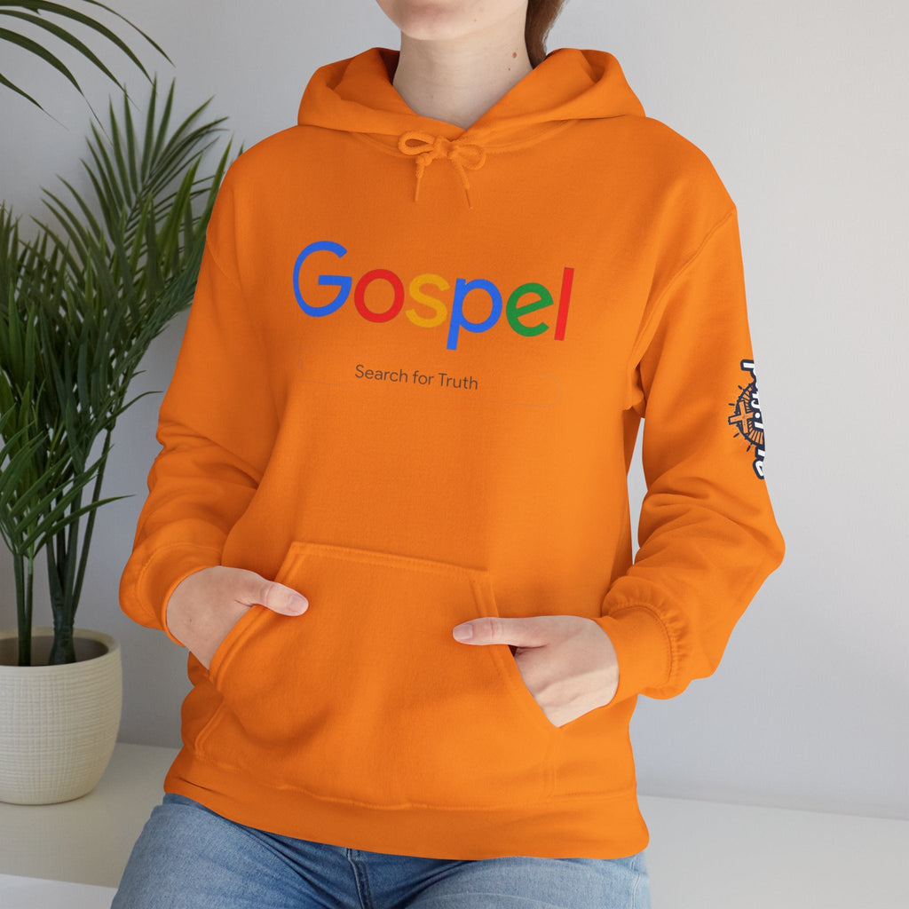 Gospel Hoodie — "Search for Truth" Christian Faith Pullover Printify