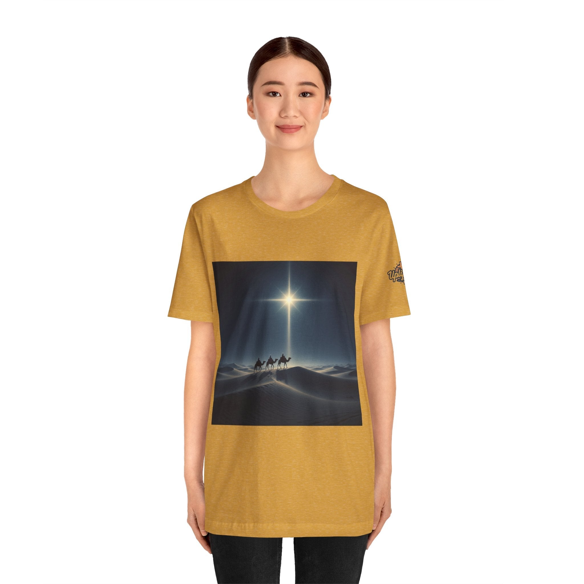 3 Wise Men T-shirt – Magi Camels Nativity Journey Christian Christmas T-shirt for Epiphany Faith & Holy Night Printify