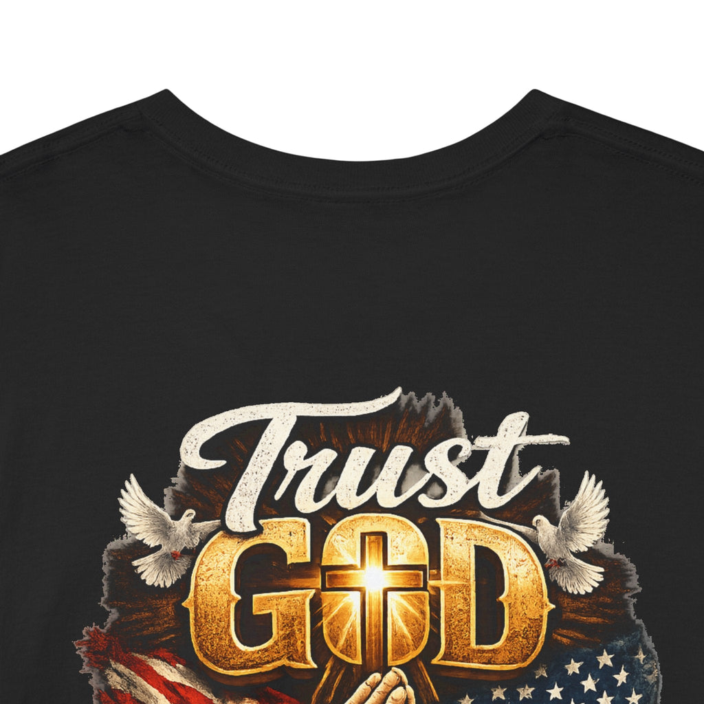 Trust God Not Government T-Shirt — Vintage Patriotic Christian Tee Printify