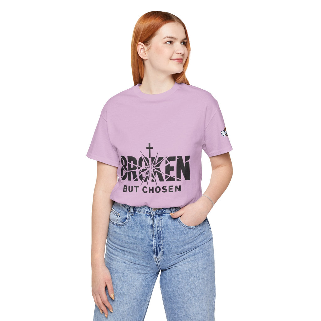Broken But Chosen T-Shirt — Inspirational Faith Graphic Tee Printify