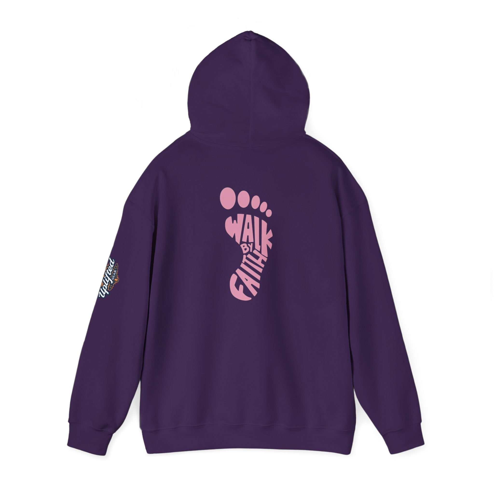 Walk By Faith Footprint Hoodie Printify