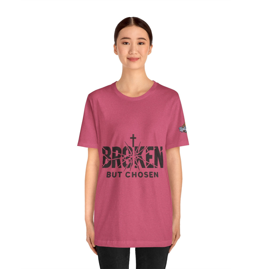 Broken But Chosen T-Shirt — Inspirational Faith Graphic Tee Printify