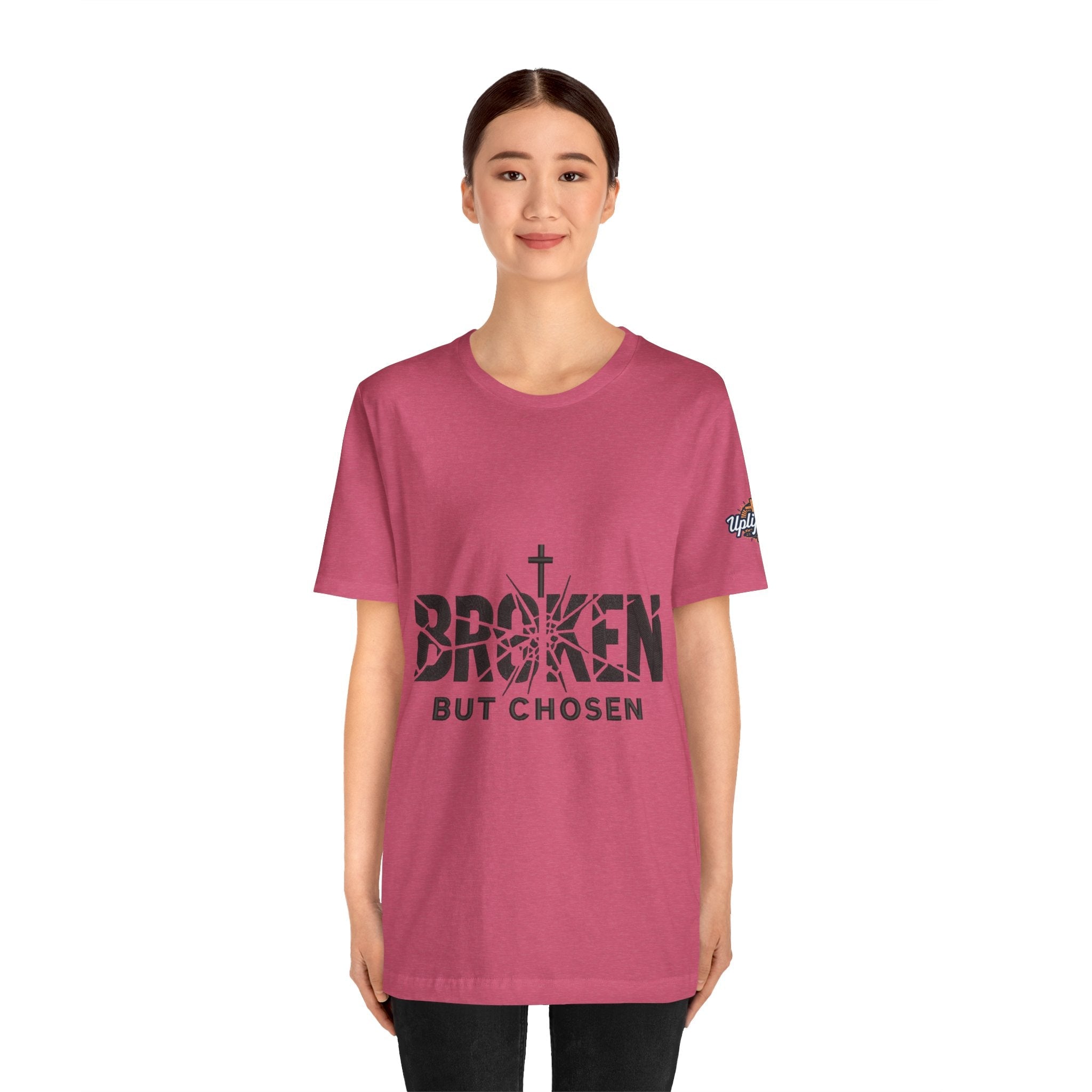 Broken But Chosen T-Shirt — Inspirational Faith Graphic Tee Printify