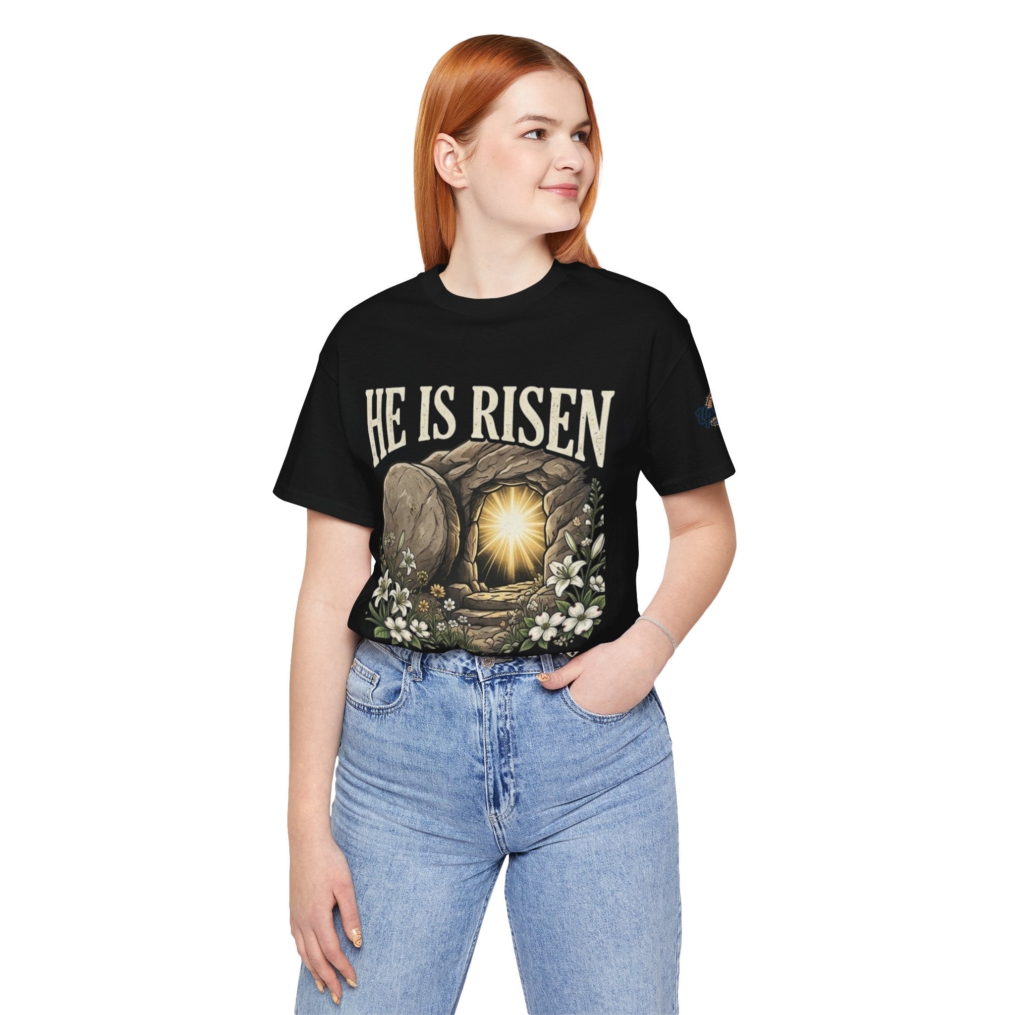 He Is Risen T-Shirt — Jesus Christ Resurrection Easter Tee Printify