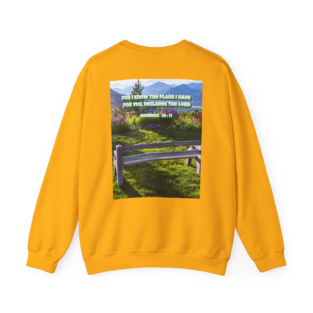 Bible Verse Unisex Heavy Blend™ Crewneck Sweatshirt -  Jeremiah 29 : 11 Printify