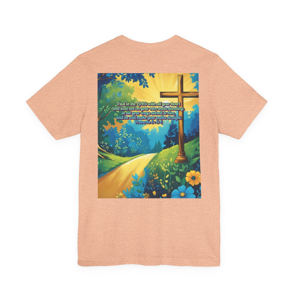 Trust in The Lord Proverbs 3:5-6 Biblical Design Unisex Jersey Short Sleeve Tee Printify